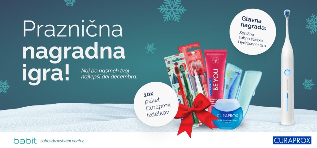 Praznična nagradna igra BABIT x CURAPROX 2 Cover babit